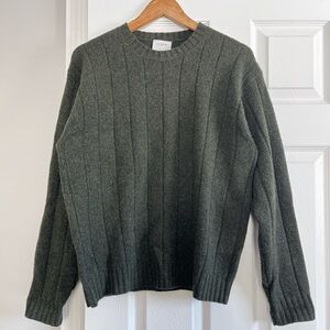 J. Crew Men's Dark Green Crewneck Sweater